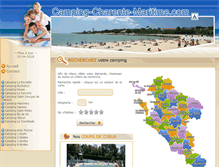 Tablet Screenshot of camping-charente-maritime.com